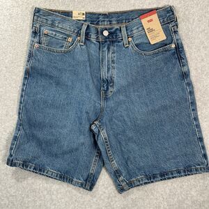 Levi's 469 Loose jean Shorts Mens 32x9 Blue Denim Relaxed baggy 394340009